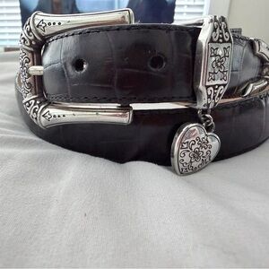 Vintage 90’s Brighton Hearts Leather Belt